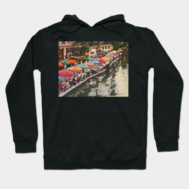 A day at the San Antonio Riverwalk Hoodie by gjspring